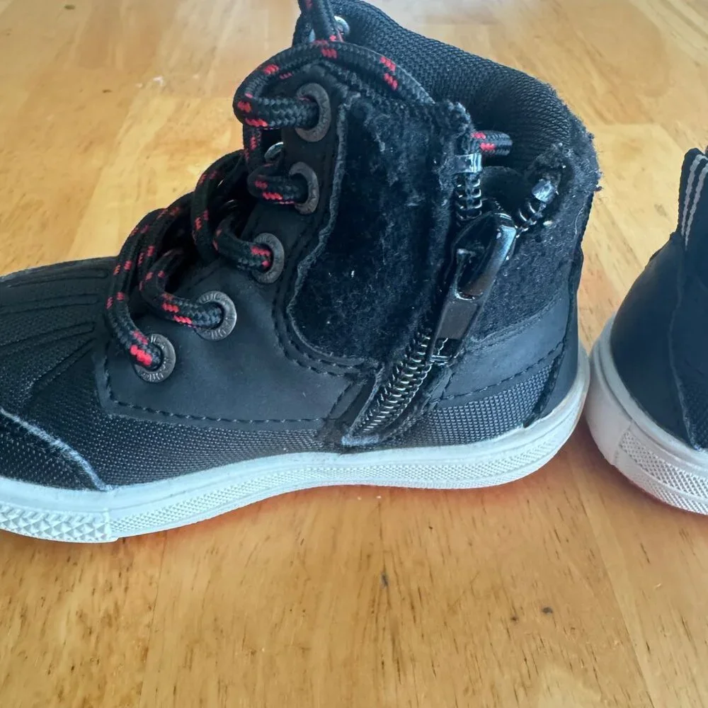 Nautica Titan Toddler boots sz 5 US black drawstring snowboots‎